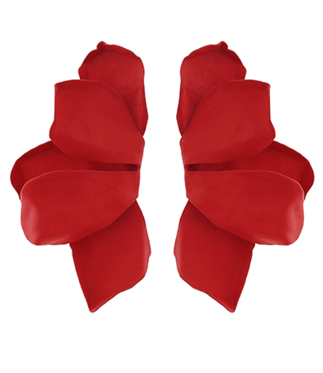 Red Statement Earrings