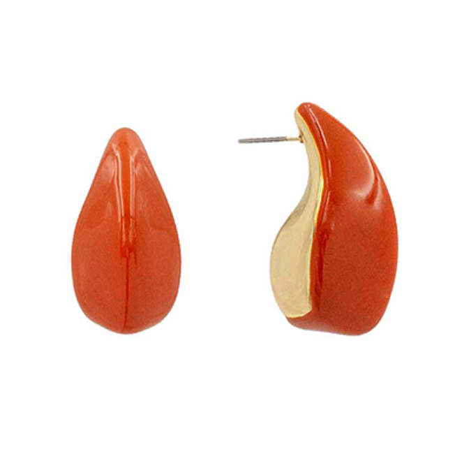 Rust Teardrop Earrings