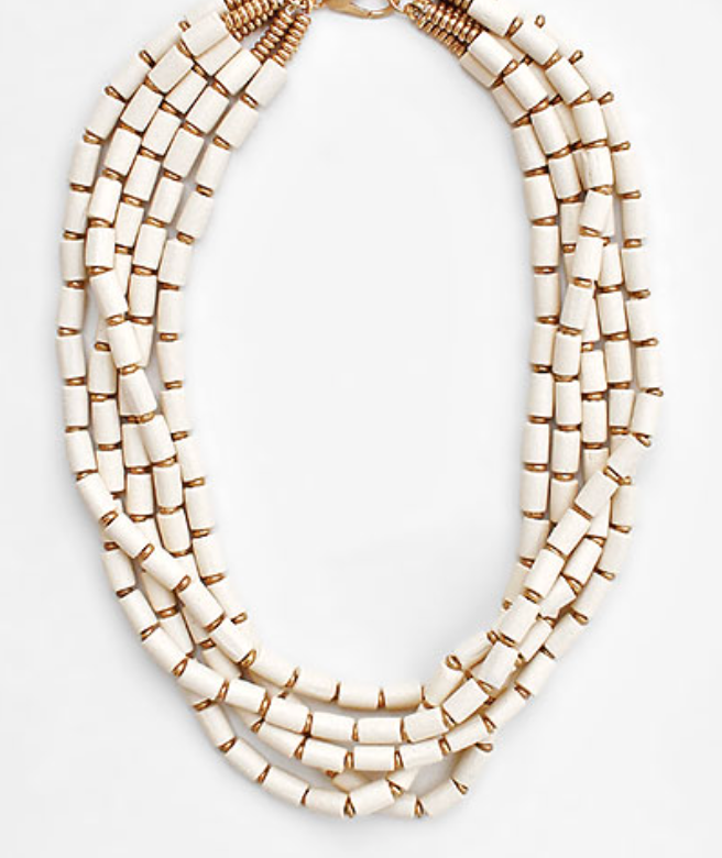 Acrylic Multi Strand Necklace