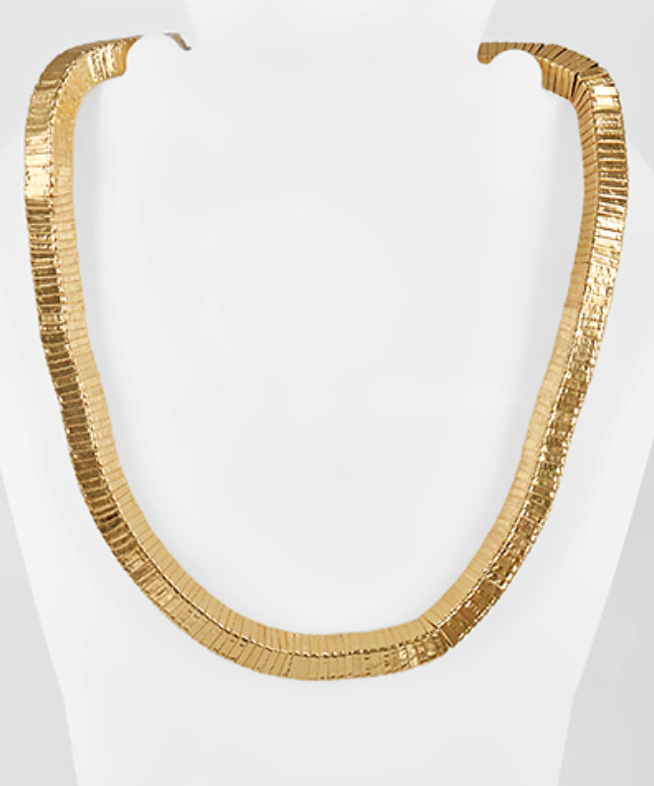 Squared Gold Layering Necklace
