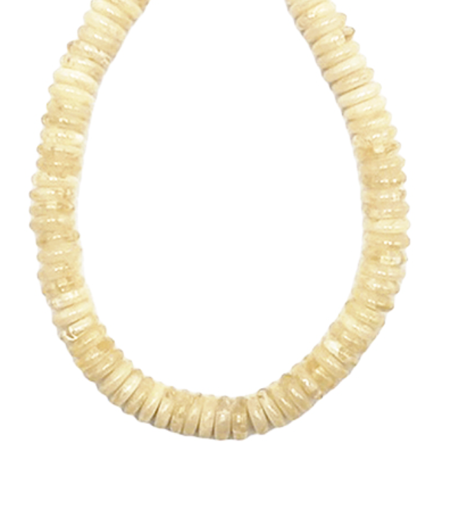 Ivory Acrylic Beaded Necklace