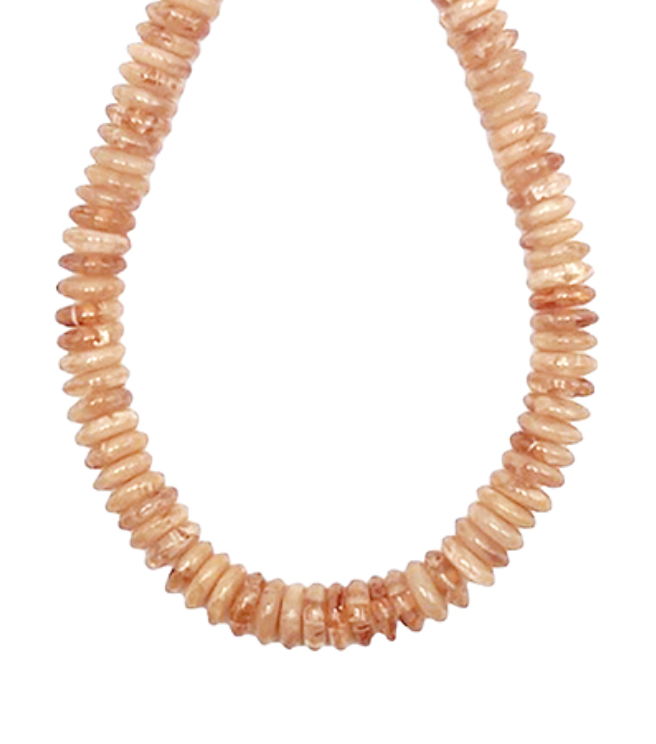 Light Brown Acrylic Bead Necklace