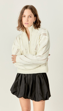Load image into Gallery viewer, Standing Collar Zip Up Sweater
