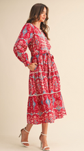 Load image into Gallery viewer, Berry Midi Dress
