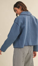 Load image into Gallery viewer, Denim Fleece Jacket
