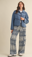 Load image into Gallery viewer, Denim Fleece Jacket
