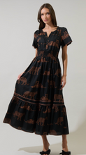 Load image into Gallery viewer, Ordy Smocked Midi Dress
