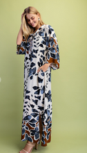 Load image into Gallery viewer, Charcoal Floral Maxi Caftan
