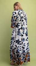 Load image into Gallery viewer, Charcoal Floral Maxi Caftan
