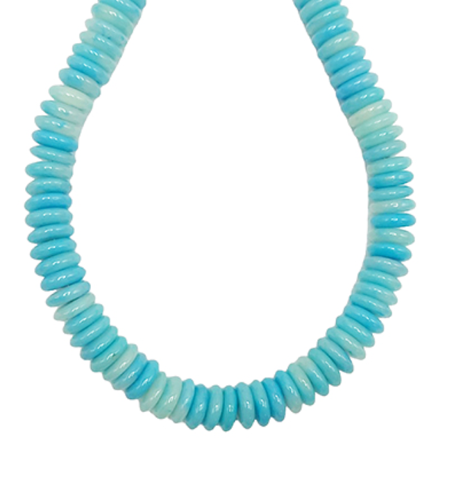 Bright Turquoise Acrylic Necklace