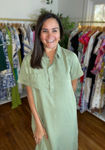Load image into Gallery viewer, Olive Chambray Dress
