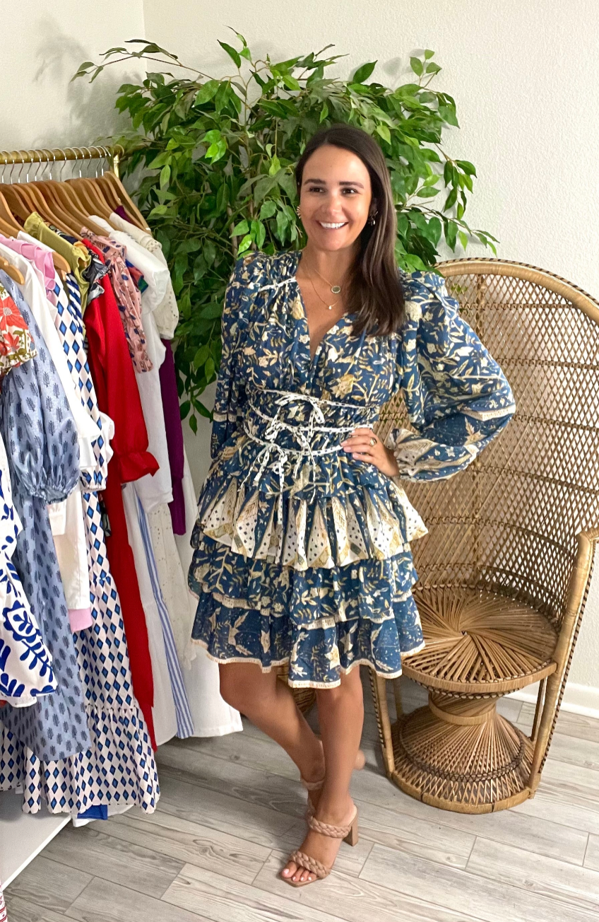 Ruffle Skirt Cocktail Dress