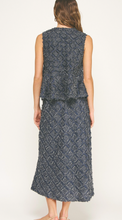Load image into Gallery viewer, Fringe Peplum Skirt Set
