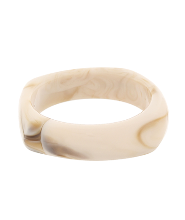 Ivory Acrylic Bangle