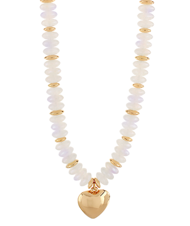 Opal Heart Necklace