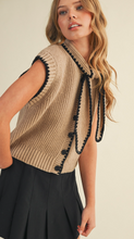 Load image into Gallery viewer, Two Toned Sweater with Blanket Stitch
