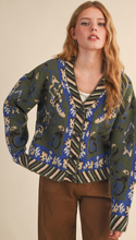 Load image into Gallery viewer, Green Aztec Cardigan
