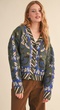 Load image into Gallery viewer, Green Aztec Cardigan
