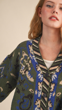 Load image into Gallery viewer, Green Aztec Cardigan
