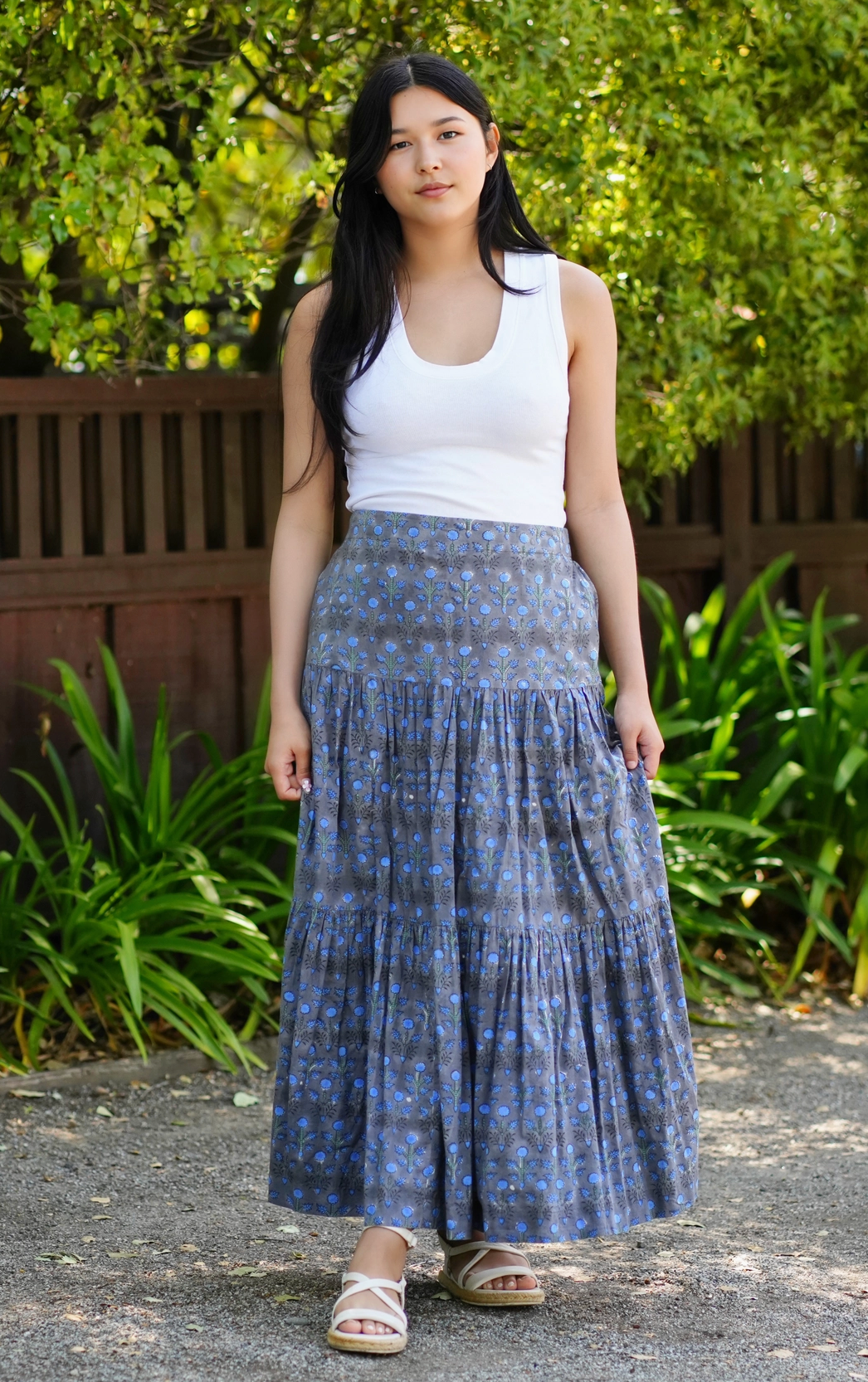 Hand Block Printed Skirt