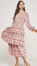 Load image into Gallery viewer, Tiered V-neck Maxi Dress
