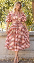 Load image into Gallery viewer, Printed Puff Sleeve Midi
