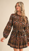 Load image into Gallery viewer, Button Down Floral Mini Dress
