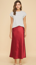 Load image into Gallery viewer, Cranberry Silk Skirt
