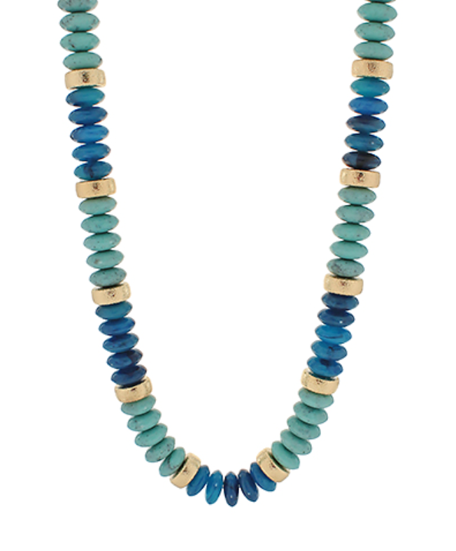 Turquoise & Ocean Candy Necklace