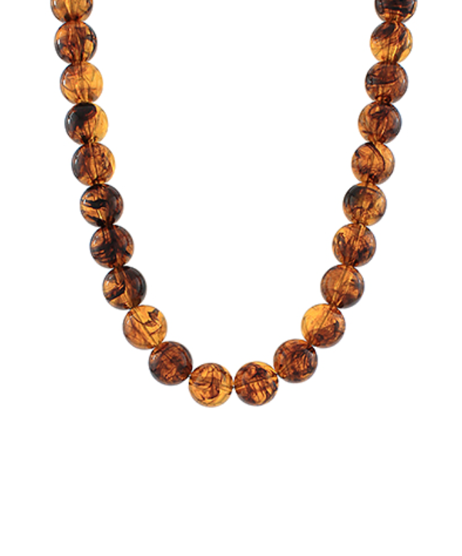 Tortoise Beaded Necklace