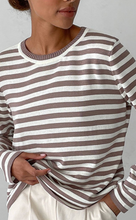 Load image into Gallery viewer, Coffee Striped Sweater
