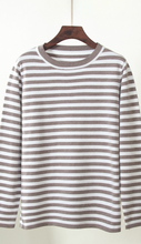 Load image into Gallery viewer, Coffee Striped Sweater
