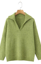 Load image into Gallery viewer, Oversized Spring Green Sweater
