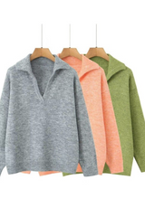 Load image into Gallery viewer, Oversized Spring Green Sweater
