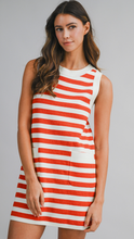 Load image into Gallery viewer, Knit Striped Mini Dress
