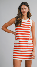 Load image into Gallery viewer, Knit Striped Mini Dress
