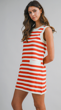 Load image into Gallery viewer, Knit Striped Mini Dress
