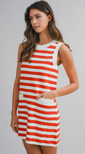 Load image into Gallery viewer, Knit Striped Mini Dress
