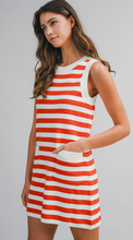 Load image into Gallery viewer, Knit Striped Mini Dress
