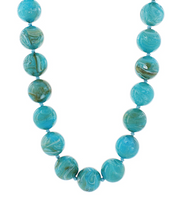 Load image into Gallery viewer, Jumbo Turquoise Beaded Necklace
