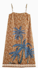 Load image into Gallery viewer, Palm Print Beaded Strap Maxi Dress
