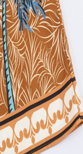 Load image into Gallery viewer, Palm Print Beaded Strap Maxi Dress
