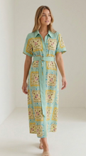 Load image into Gallery viewer, Beach Block Print Shirt Dress
