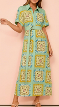 Load image into Gallery viewer, Beach Block Print Shirt Dress
