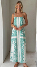 Load image into Gallery viewer, Seafoam Printed Maxi Dress
