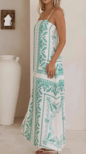 Load image into Gallery viewer, Seafoam Printed Maxi Dress
