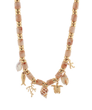 Load image into Gallery viewer, Sea Life Charm Beaded Necklace
