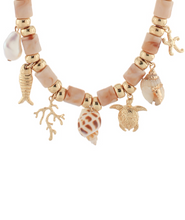 Load image into Gallery viewer, Sea Life Charm Beaded Necklace
