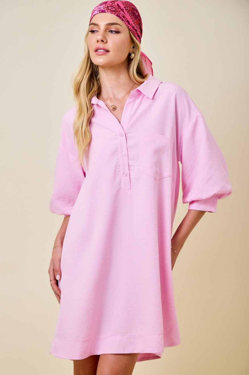 pink linen shirt dress Boden Women's Belinda Linen Shirt Dress in Pink