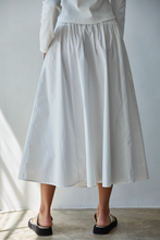 Load image into Gallery viewer, White Cotton Maxi Skirt
